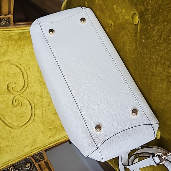 Coach Christie Carryall White Leather Satchel - Picture 9 of 13